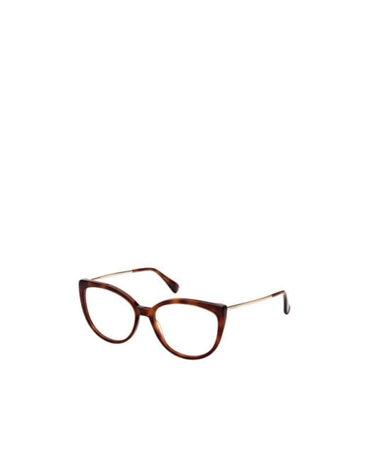 Max Mara White Cat-Eye Frame Glasses