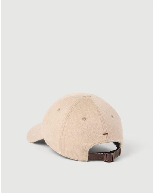 Brunello Cucinelli Natural Cashmere And Alpaca Blend Baseball Cap for men