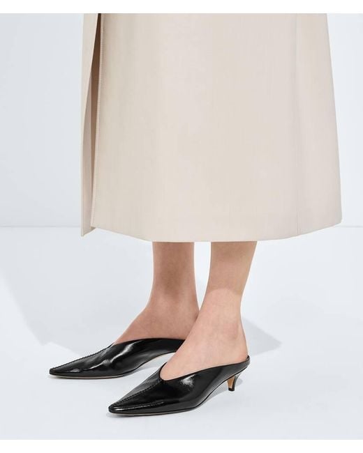 Bottega Veneta Black Vesta Mule Pump