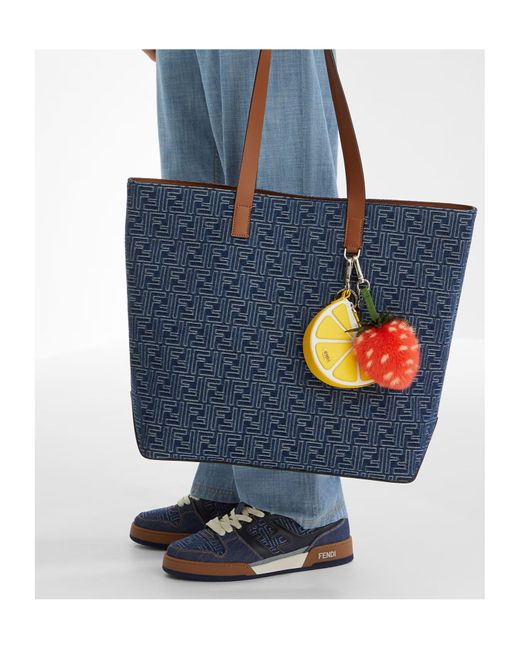 Fendi Blue Match Low-Top Sneakers for men