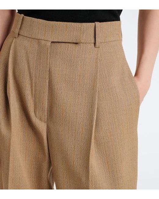 Rohe Natural Daria Wool-Blend Tapered Pants