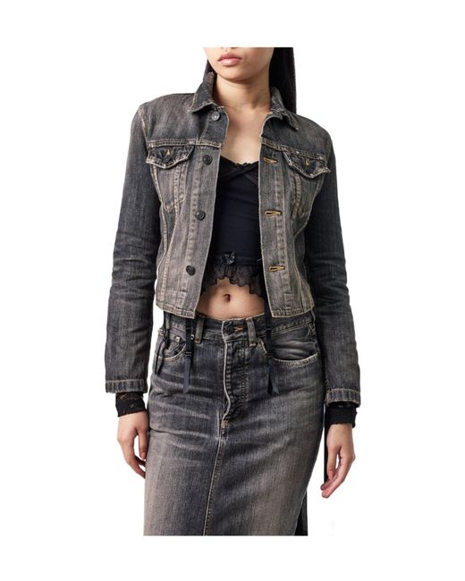Balenciaga Gray Simple Denim Jacket