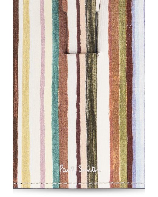 Paul Smith White Leather Card Holder for men