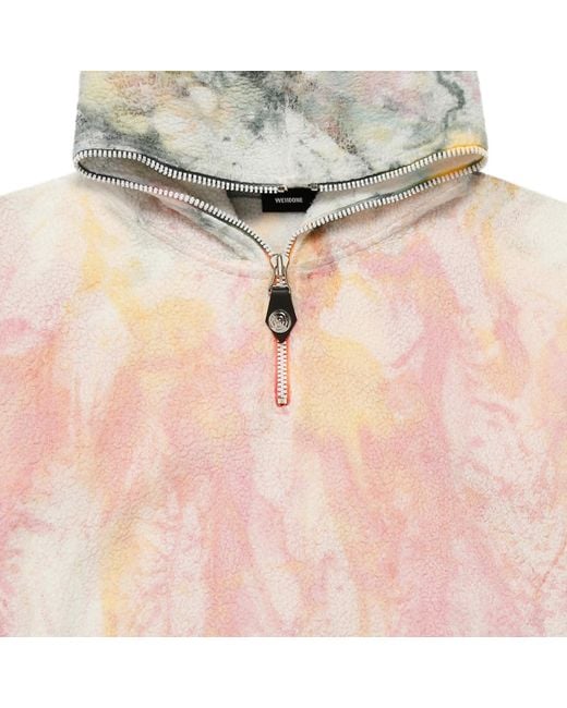 we11done Gray Tie-Dyeing Design Sweater for men