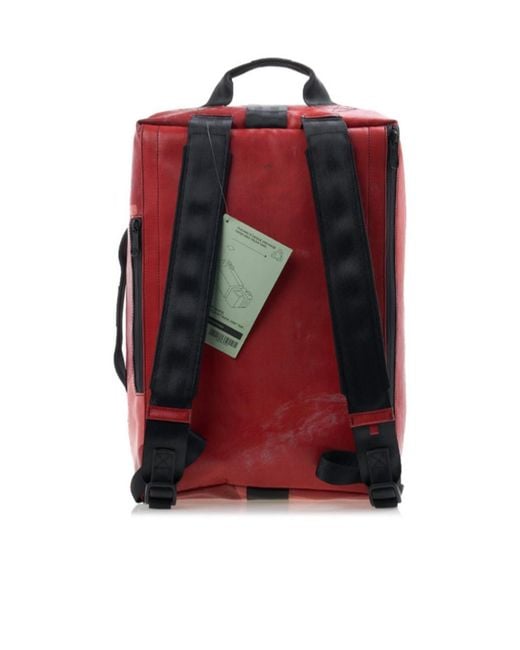 Freitag Red Logo Shoulder Bag for men