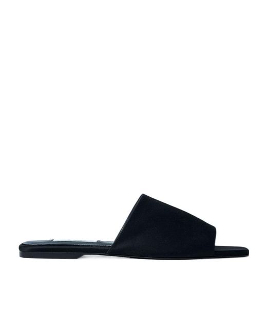 Totême Blue Totême Satin Bandeau Slides