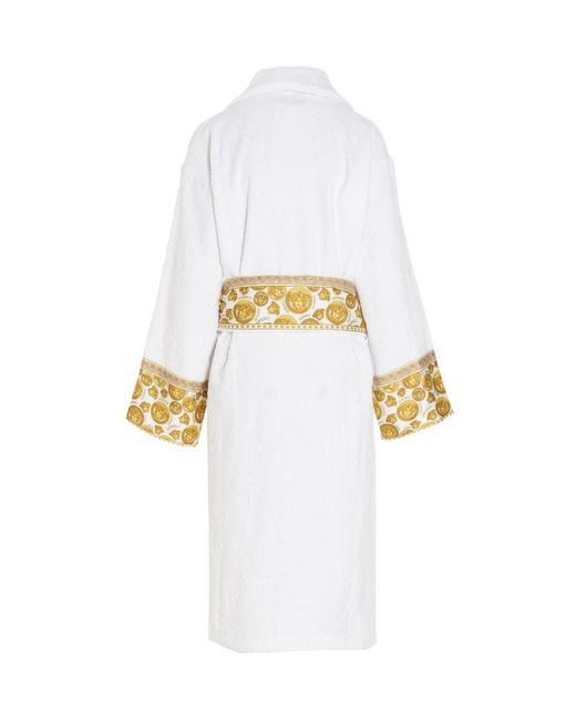 Versace White Medusa Amplified Bathrobe