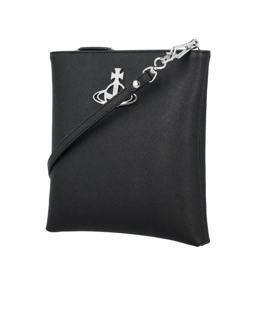 Vivienne Westwood Black Squire Satchel Bag