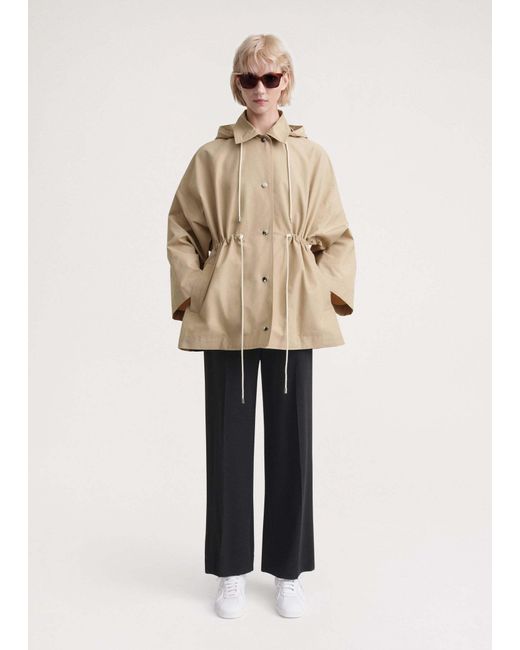 Totême Natural Hooded Drawstring Parka
