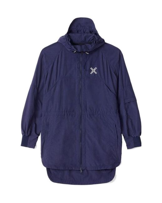 KENZO Blue Sport Little X Parka Coat