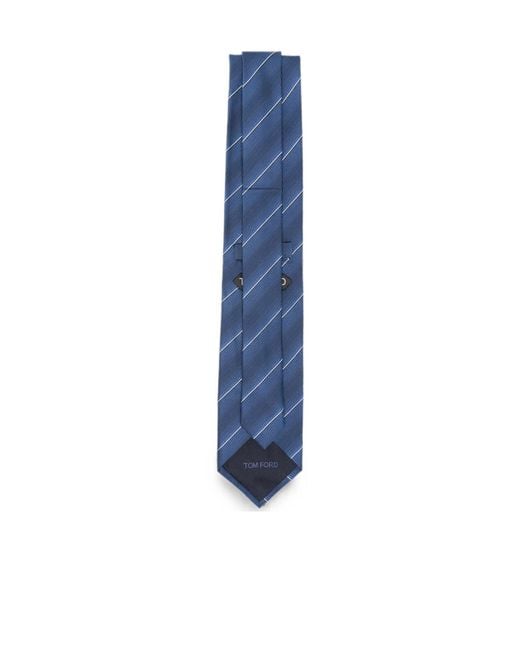 Tom Ford Blue Striped Tie for men