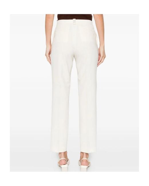 Fabiana Filippi White Straight-Leg Trousers