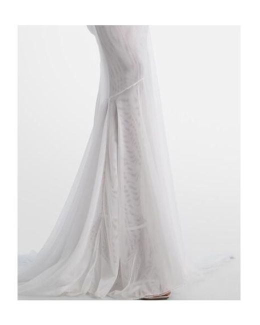 Blumarine White Draped Gown