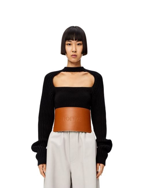 Loewe Black Logo Maxi Belt