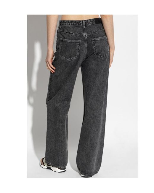 Samsøe & Samsøe Black Studded Denim Jeans