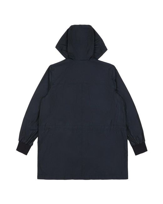 Ferragamo Blue Hooded Casual Jacket