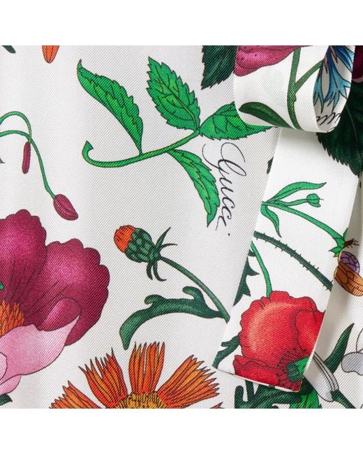 Gucci White Printed Twill Dress