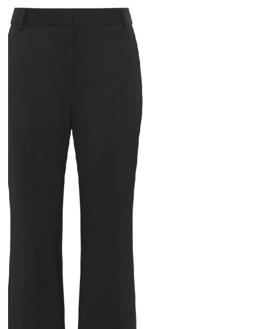 MARINE SERRE Black Casual Pants With Patch Pockets