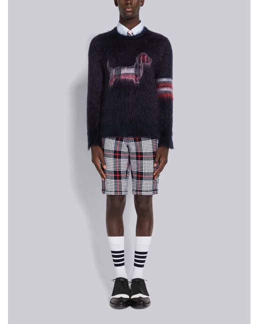 Thom Browne Blue Hector Knitted Jumper for men