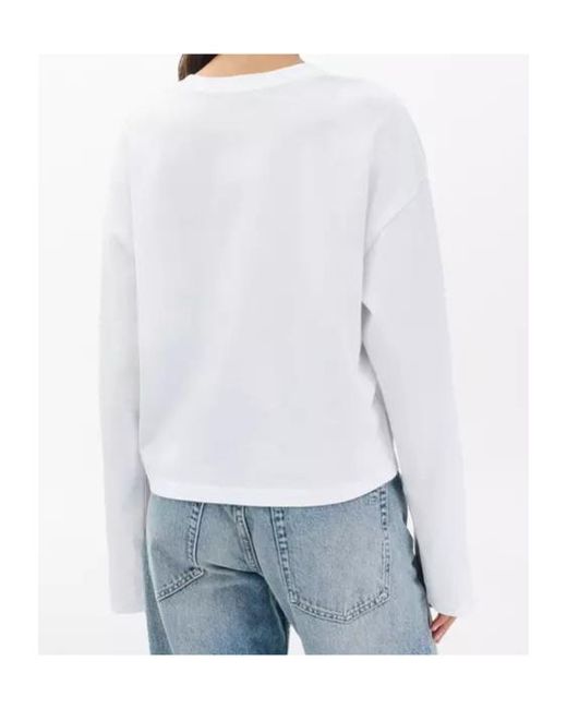 Rag & Bone White Kelly Boxy Long-Sleeve Tee for men