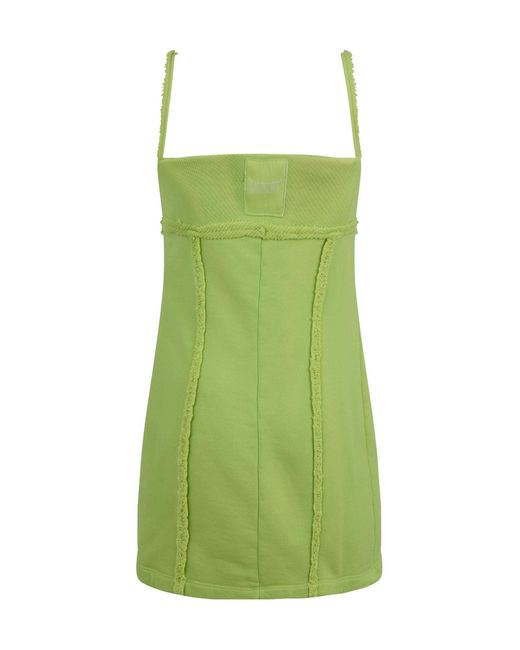 Off-White c/o Virgil Abloh Green Laundry Fleece Mini Dress