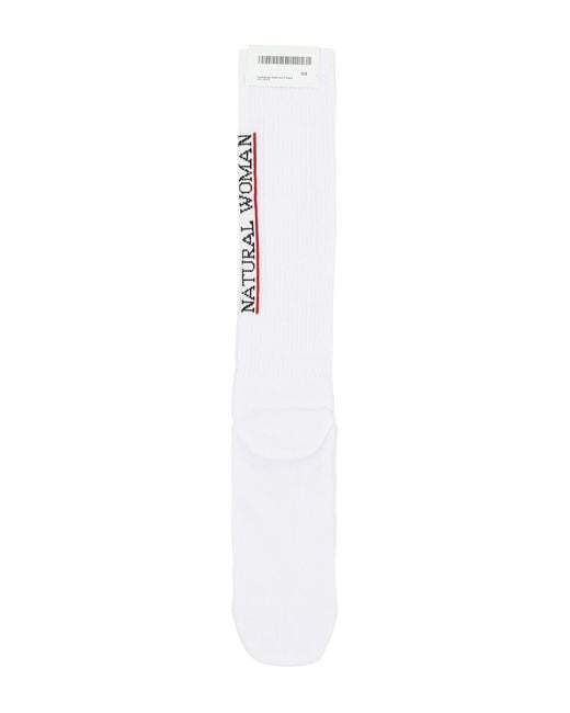 Off-White c/o Virgil Abloh White Logo Printed Socks
