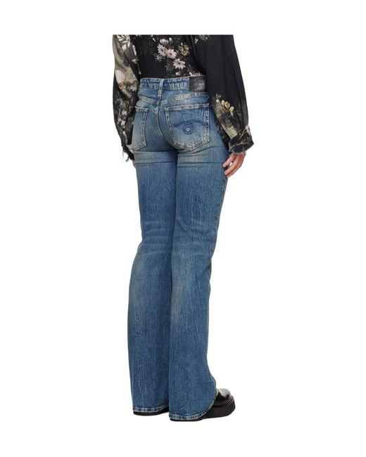 R13 Blue Belt-Loop Jeans