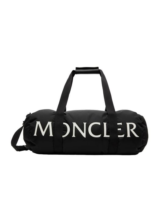 Moncler Black Duddle Gym Weekender Duffle Bag for men