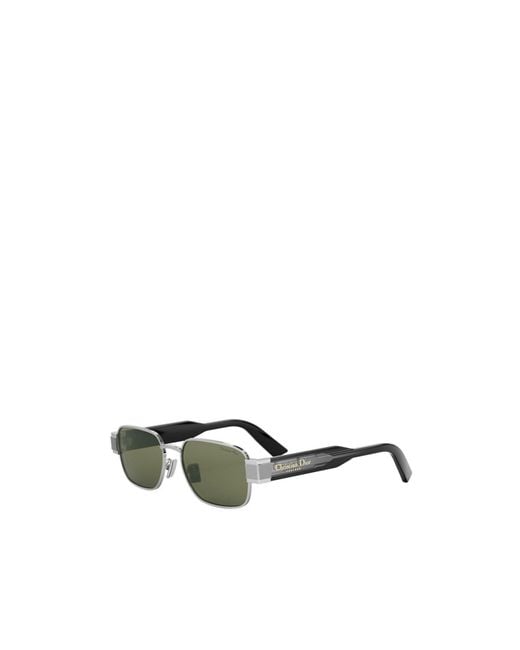 Dior Green Eyewear Christian Label S2U Rectangle-Frame Sunglasses for men