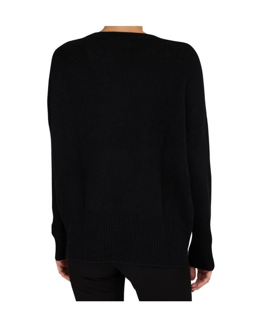 Lisa Yang Black Mila Round-Neck Sweater