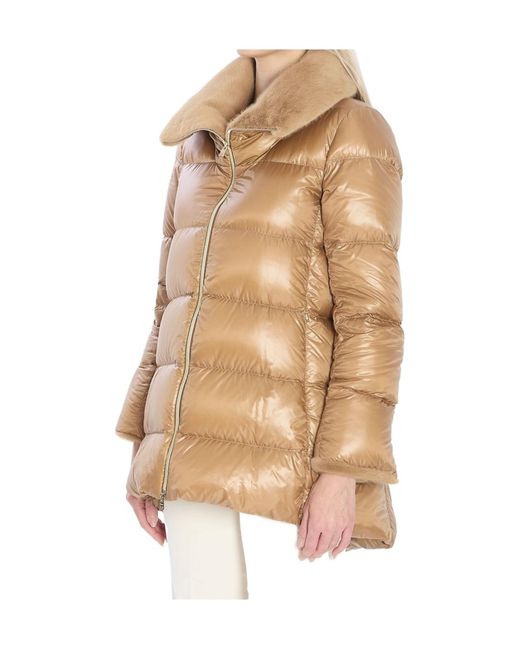 Herno Natural Padded Zip-Up Down Jacket