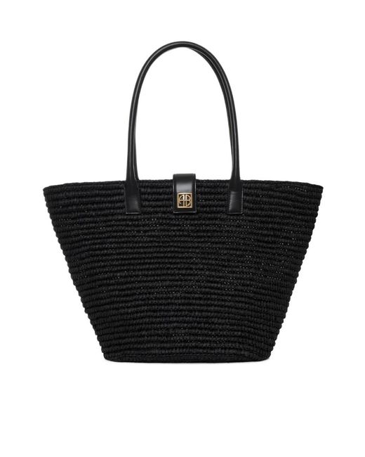 Anine Bing Black Lou Tote Bag