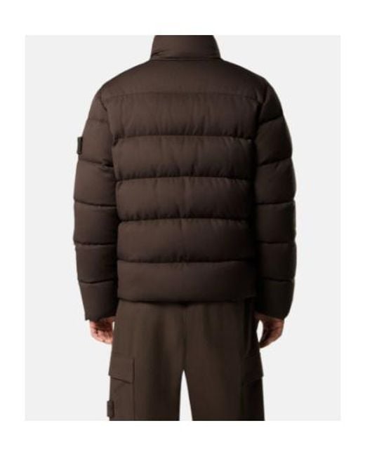 Stone Island Brown Down Jacket for men