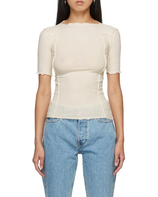 Baserange Natural Omato Stretch-Organic Cotton Top