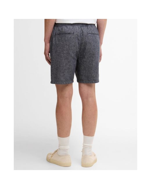 Barbour Gray Drawstring Shorts for men