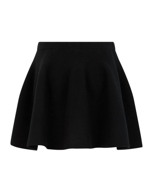 Lisa Yang Black High-Waist Knitted Mini Skirt