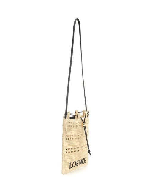 Loewe Metallic Logo-Embroidered Drawstring Pocket