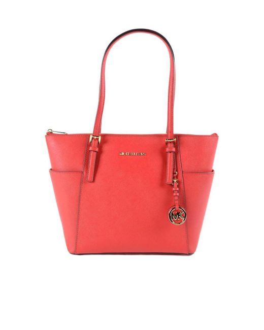 Michael Kors Red Jet Set Logo Handbag