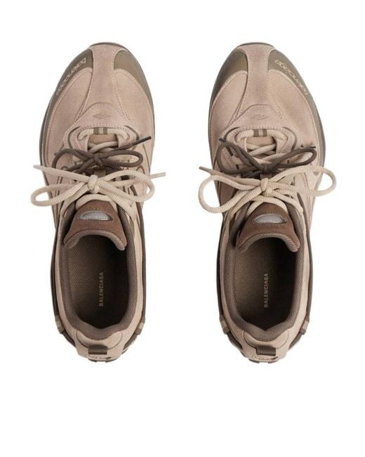 Balenciaga Brown Radar Velvety Sneaker