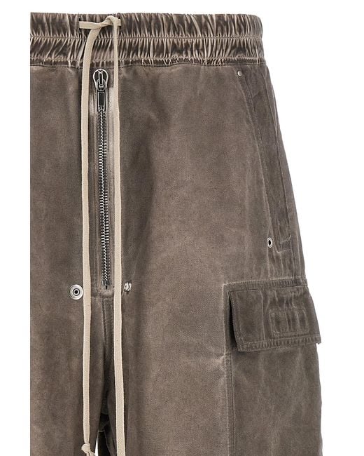 Rick Owens Brown Drawstring Elastic Waist Casual Pants for men