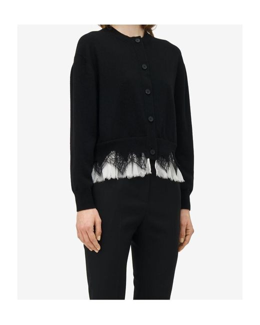 McQueen Blue Cobweb Lace Jumper