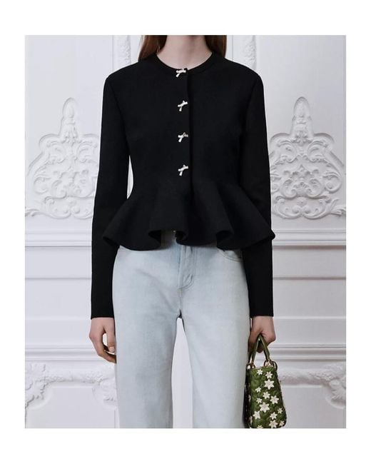 Dior Black Peplum Jacket