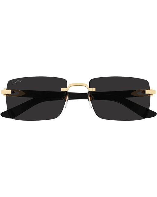 Cartier White Rectangle Sunglasses for men