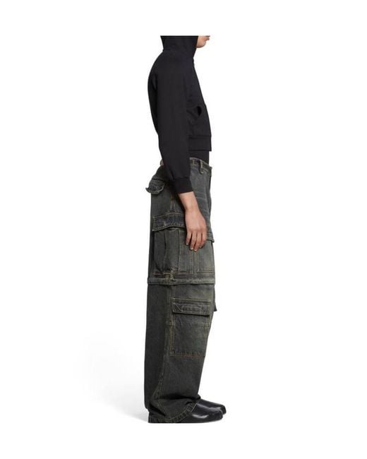 Balenciaga Gray Cargo Pants for men