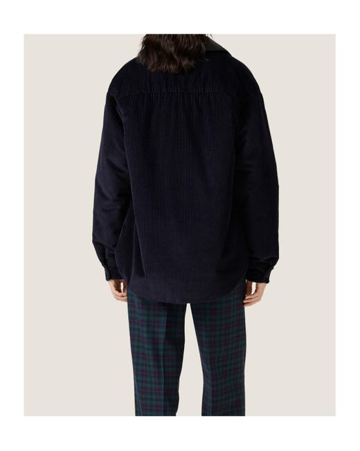 Miu Miu Blue Corduroy Down Jacket