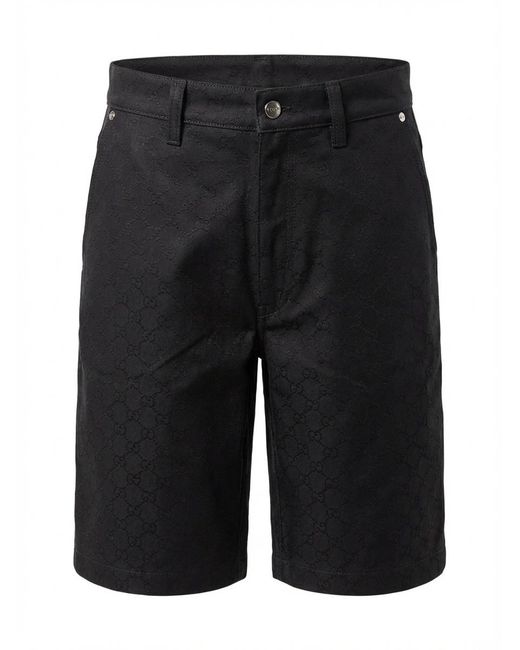 Gucci Blue Gg Jacquard Shorts for men