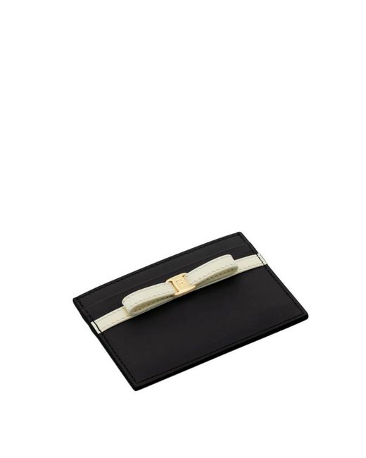 Ferragamo Black Ferragamo Logo Printed Card Holder