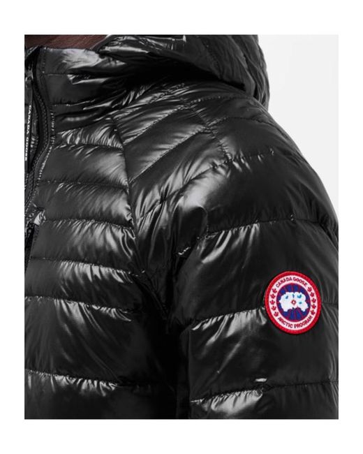 Canada Goose Black Logo Patch Down Jacket for men