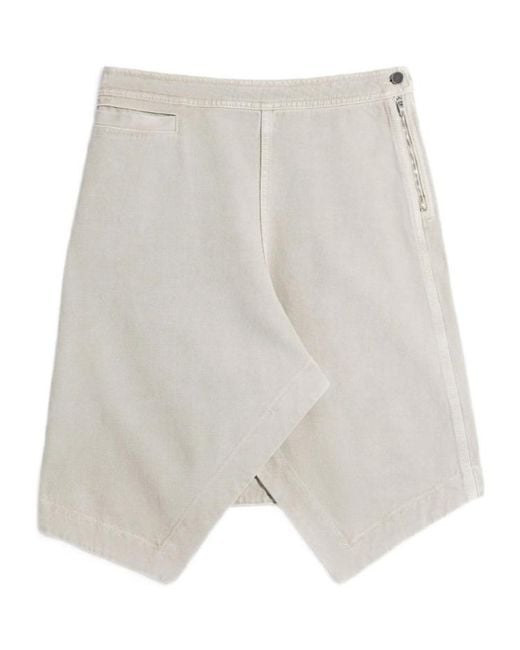 Lemaire White Asymmetric Skirt