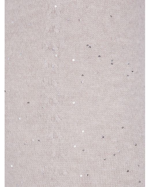 D.exterior Gray Crystal Embellished Pants